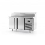 Saladette réfrigérée positive 2 portes -2/+8°C 1468x600x1100mm