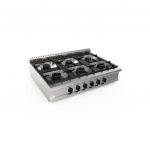 Cuisinière gaz à poser 6 feux 1200x900x270mm 44,4kW