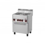 Cuisinière électrique 4 feux avec four à convection GN 1/1 660x600x860mm