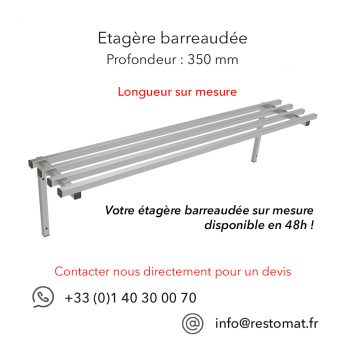 Etagere barraudee personnalisee