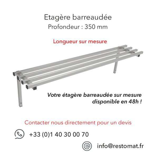 Etagere barraudee personnalisee