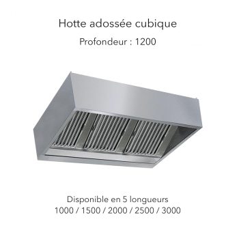 Hotte profondeur 1200 mm