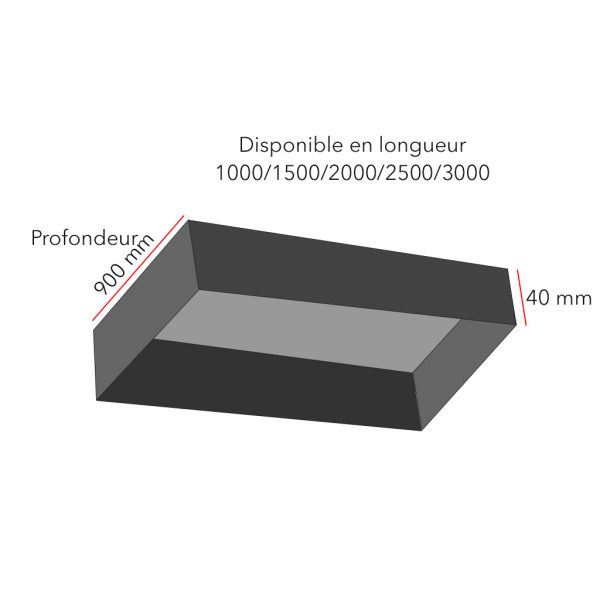 Hotte statique cubique dessin 900