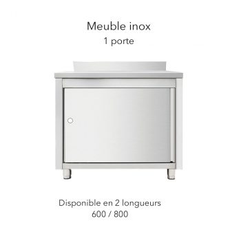 Meuble inox 1 porte