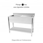 Plonge1Bac egouttoir a droite