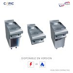 Grillade plaque inox 400