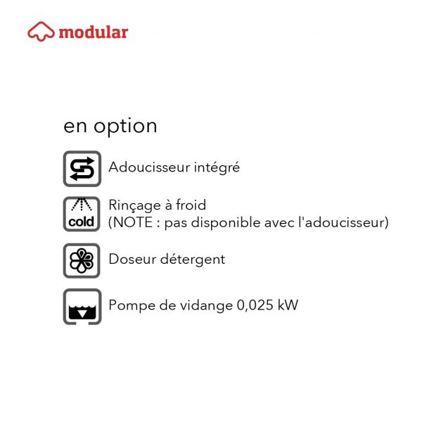 Modular lave verre option 1