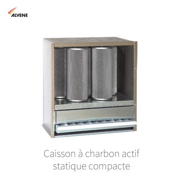 Caisson charbon actif statique