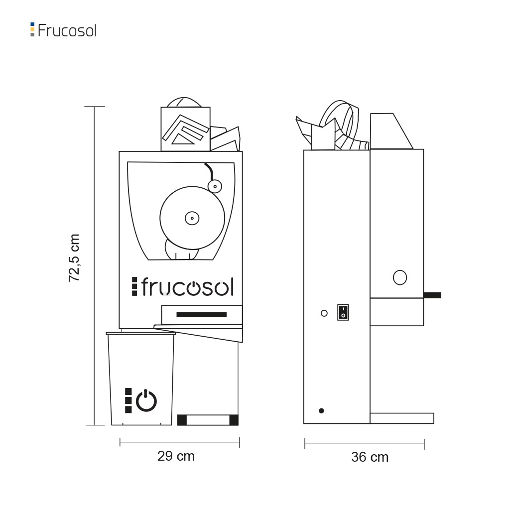 La machine à jus d'orange presse-agrumes compact et rapide avec chargeur  manuel - Europages