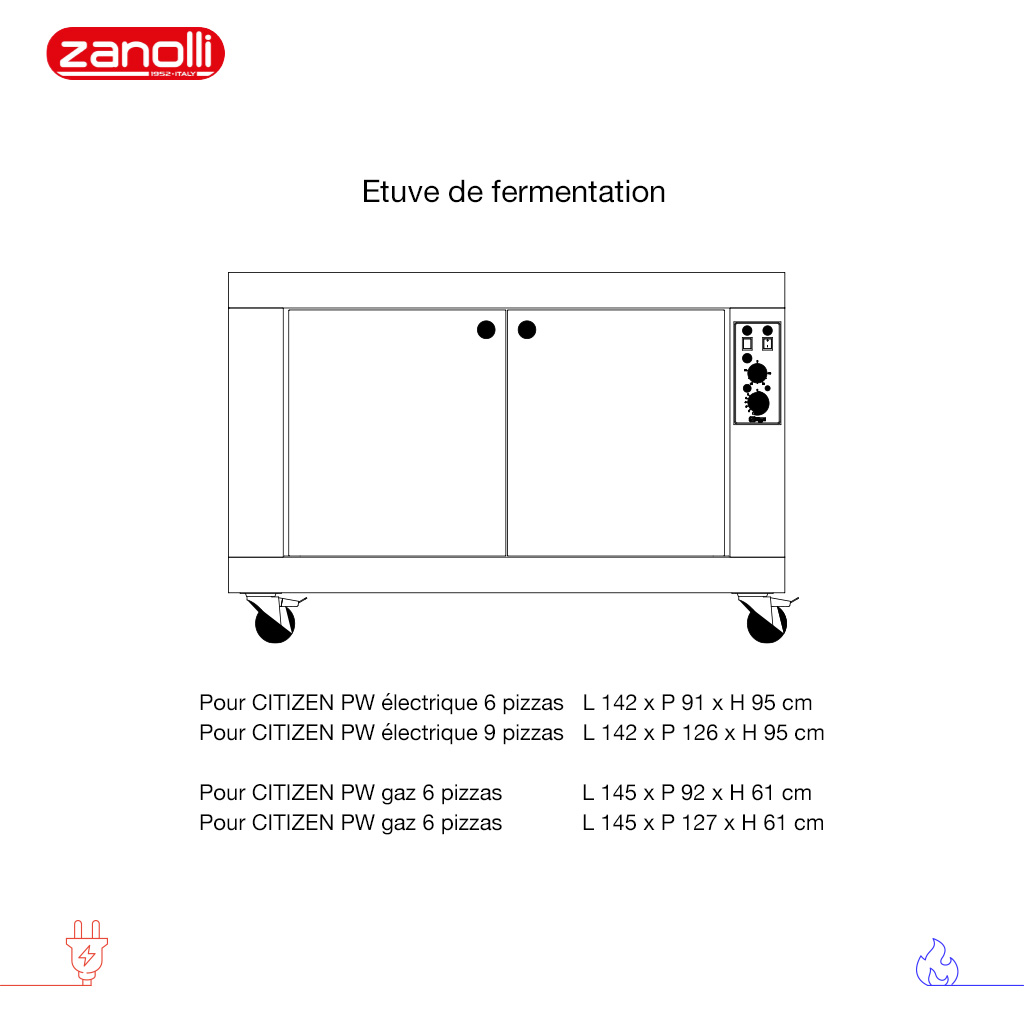 Support pour four à pizza Zanolli CITIZEN PW électrique – Matériel