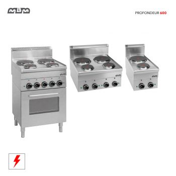 Cuisinières électriques professionnelles à poser