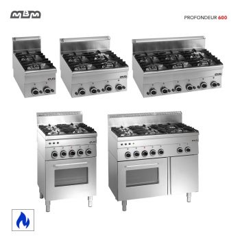 Installation cuisine inox professionnelle, Fourneau, four